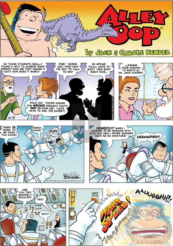 Alley Oop on Sunday June 12, 2011 Comic Strip