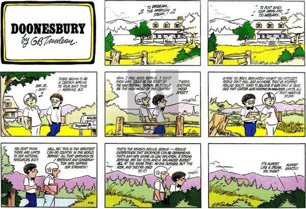 Doonesbury on Sunday September 20, 1981 Comic Strip