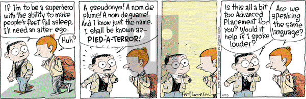Cul de Sac on Tuesday April 15, 2014 Comic Strip