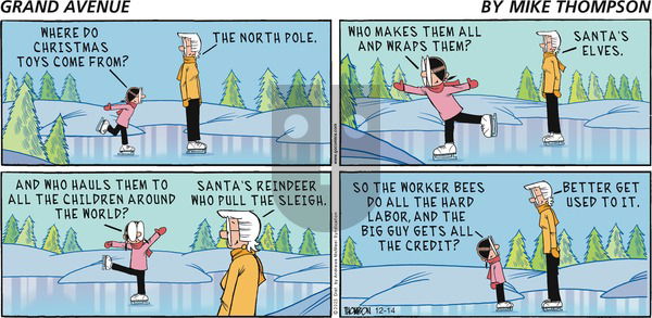 Grand Avenue on Sunday December 14, 2025 Comic Strip