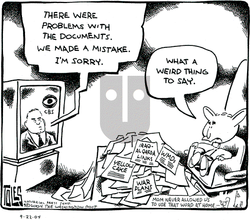 Tom Toles on Wednesday September 22, 2004 Comic Strip