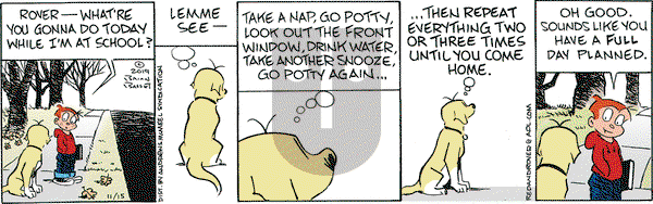 Red and Rover on Friday November 15, 2019 Comic Strip