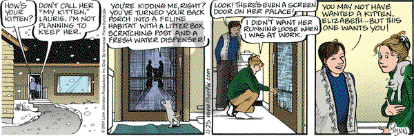 For Better or For Worse on Thursday November 25, 2004 Comic Strip