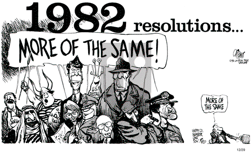 Pat Oliphant on Wednesday December 29, 1982 Comic Strip