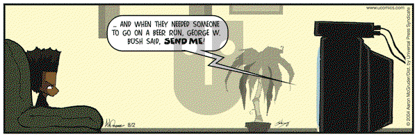 The Boondocks - Monday August 2, 2004 Comic Strip
