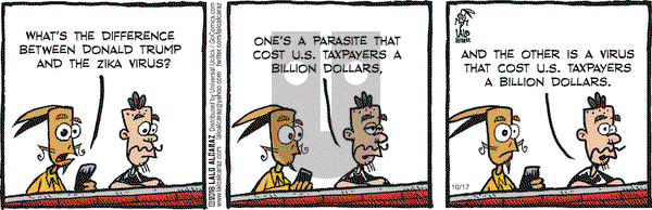 La Cucaracha on Monday October 17, 2016 Comic Strip