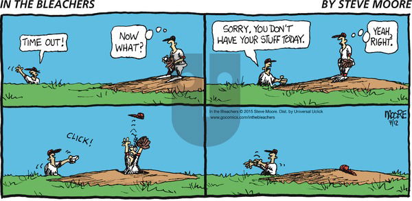 In the Bleachers on Sunday July 12, 2015 Comic Strip