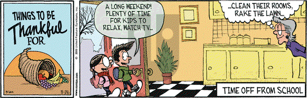 Grand Avenue on Wednesday November 26, 2008 Comic Strip