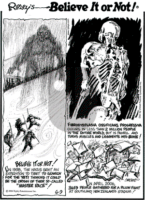 Ripley's Believe It or Not on Friday June 9, 2006 Comic Strip