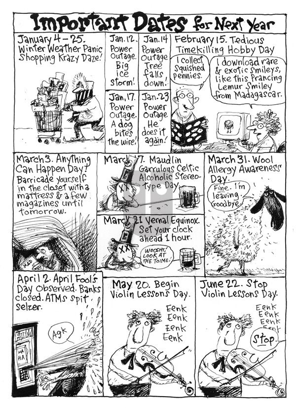 Richard's Poor Almanac - Sunday December 27, 2015 Comic Strip