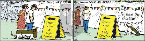 Fred Basset on Saturday August 13, 2016 Comic Strip