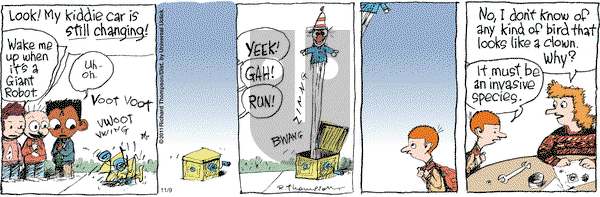 Cul de Sac on Wednesday November 9, 2011 Comic Strip