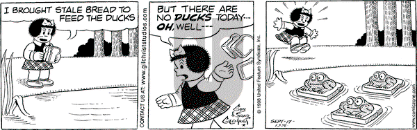 Nancy on Thursday September 17, 1998 Comic Strip