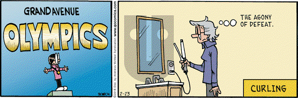 Grand Avenue on Friday February 23, 2018 Comic Strip