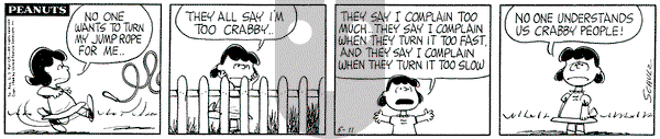 Peanuts on Monday May 11, 1964 Comic Strip
