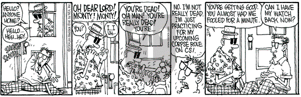 Monty on Tuesday May 18, 2004 Comic Strip