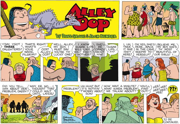 Alley Oop - Sunday March 1, 1998 Comic Strip