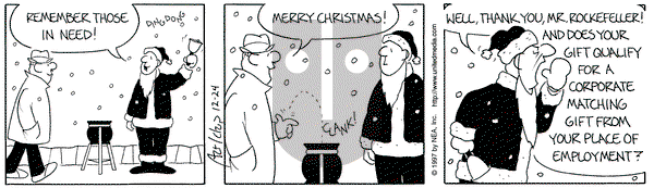 The Born Loser on Wednesday December 24, 1997 Comic Strip