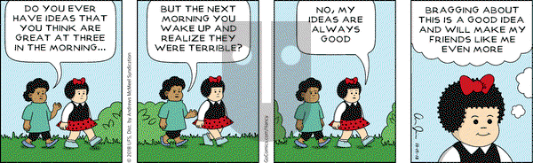 Nancy on Monday October 15, 2018 Comic Strip
