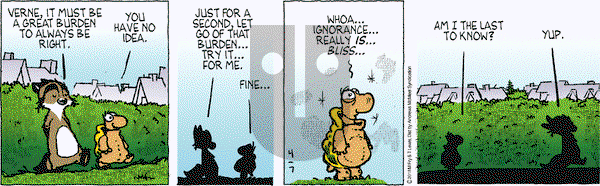 Over the Hedge on Saturday April 7, 2018 Comic Strip