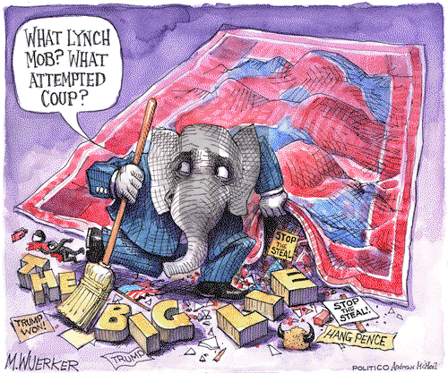 Matt Wuerker - Wednesday January 27, 2021 Comic Strip