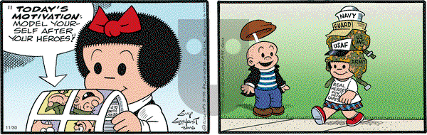 Nancy on Wednesday November 30, 2016 Comic Strip