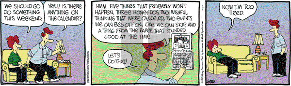 The Buckets on Thursday April 4, 2019 Comic Strip
