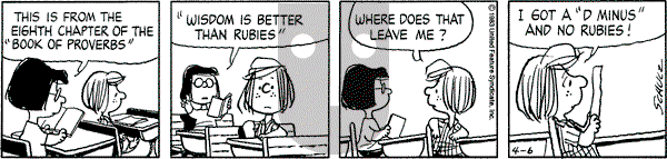 Peanuts - Wednesday April 6, 1983 Comic Strip