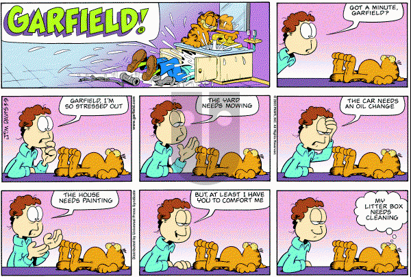 Garfield - Sunday March 9, 2003 Comic Strip