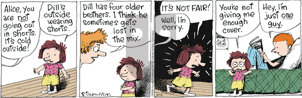 Cul de Sac on Wednesday March 14, 2018 Comic Strip