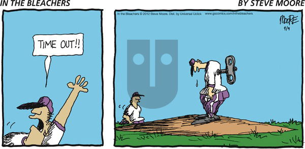 In the Bleachers on Sunday September 9, 2012 Comic Strip