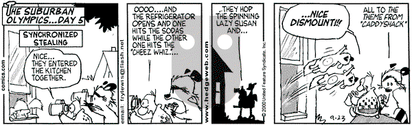 Over the Hedge on Saturday September 23, 2000 Comic Strip