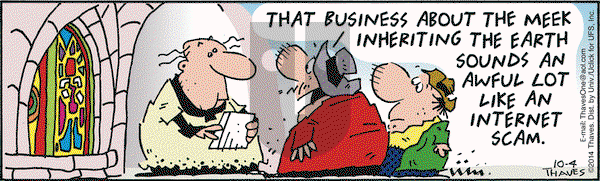 Frank and Ernest on Saturday October 4, 2014 Comic Strip