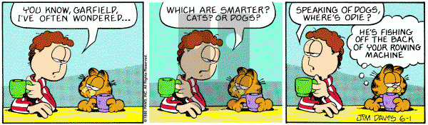 Garfield on Wednesday June 1, 1988 Comic Strip