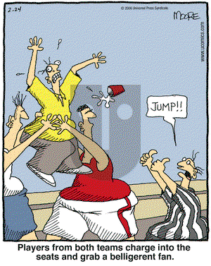 In the Bleachers on Friday February 24, 2006 Comic Strip