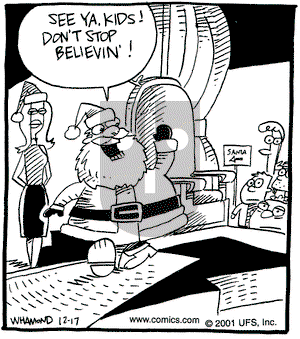 Reality Check on Monday December 17, 2001 Comic Strip