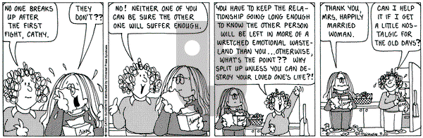Cathy Classics on Saturday August 20, 1994 Comic Strip