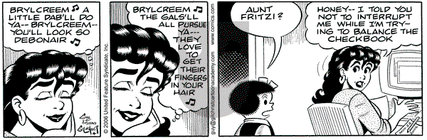 Nancy on Wednesday November 22, 2006 Comic Strip