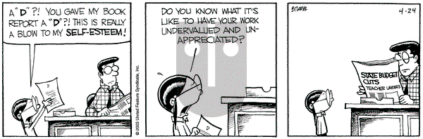 Grand Avenue on Thursday April 24, 2003 Comic Strip