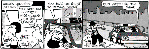 Lola on Friday November 24, 2006 Comic Strip