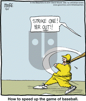 In the Bleachers on Tuesday April 15, 2014 Comic Strip
