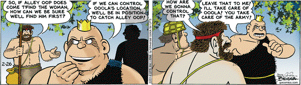 Alley Oop on Wednesday February 26, 2014 Comic Strip