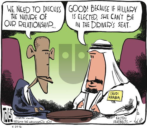 Tom Toles on Sunday April 24, 2016 Comic Strip