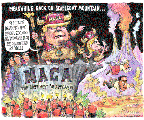 Matt Wuerker - Wednesday January 10, 2018 Comic Strip