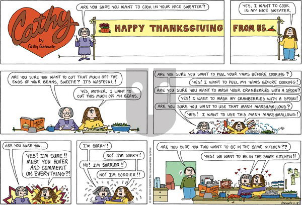 Cathy Classics on Sunday November 18, 2007 Comic Strip