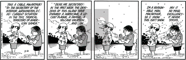 Doonesbury on Thursday February 6, 1975 Comic Strip