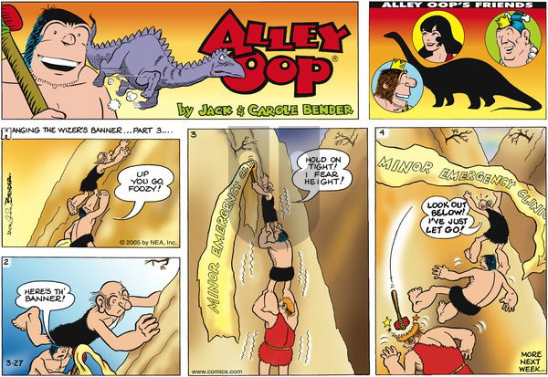 Alley Oop on Sunday March 27, 2005 Comic Strip