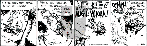 Calvin and Hobbes - Friday August 10, 1990 Comic Strip