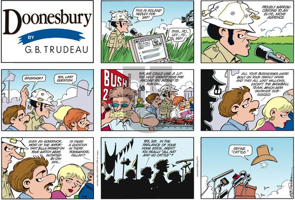 Doonesbury on Tuesday September 7, 1999 Comic Strip