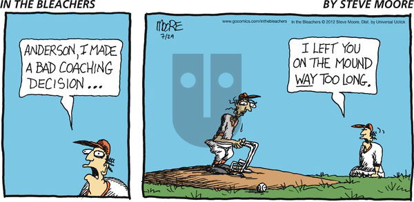 In the Bleachers on Sunday July 29, 2012 Comic Strip